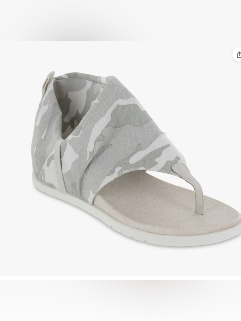 MIA Gray Camouflage Wrap Thong Sandals